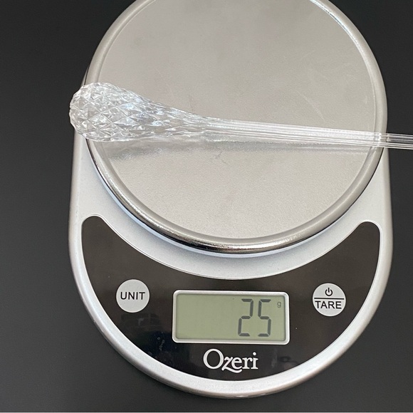 8pcs Vintage Clear Lucite Acrylic Teardrop 8” Christmas Tree Ornament - Picture 9 of 10